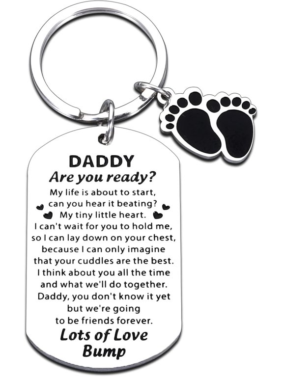 Expectant Dad Gifts, First Fathers Day Keychain Gifts for New Dad, New Dad Gifts, Dad to Be Gifts for Men, Gifts for Expecting Dad's Soon to be Dad, Announce Pregnancy Gifts