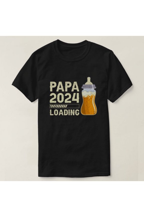 Expectant Papa Future Papa Papa to be Papa 2024 lo T-Shirt