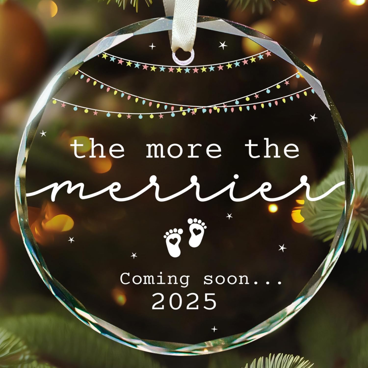 Expecting Baby Ornament 2025 Pregnancy Announcement for Hus