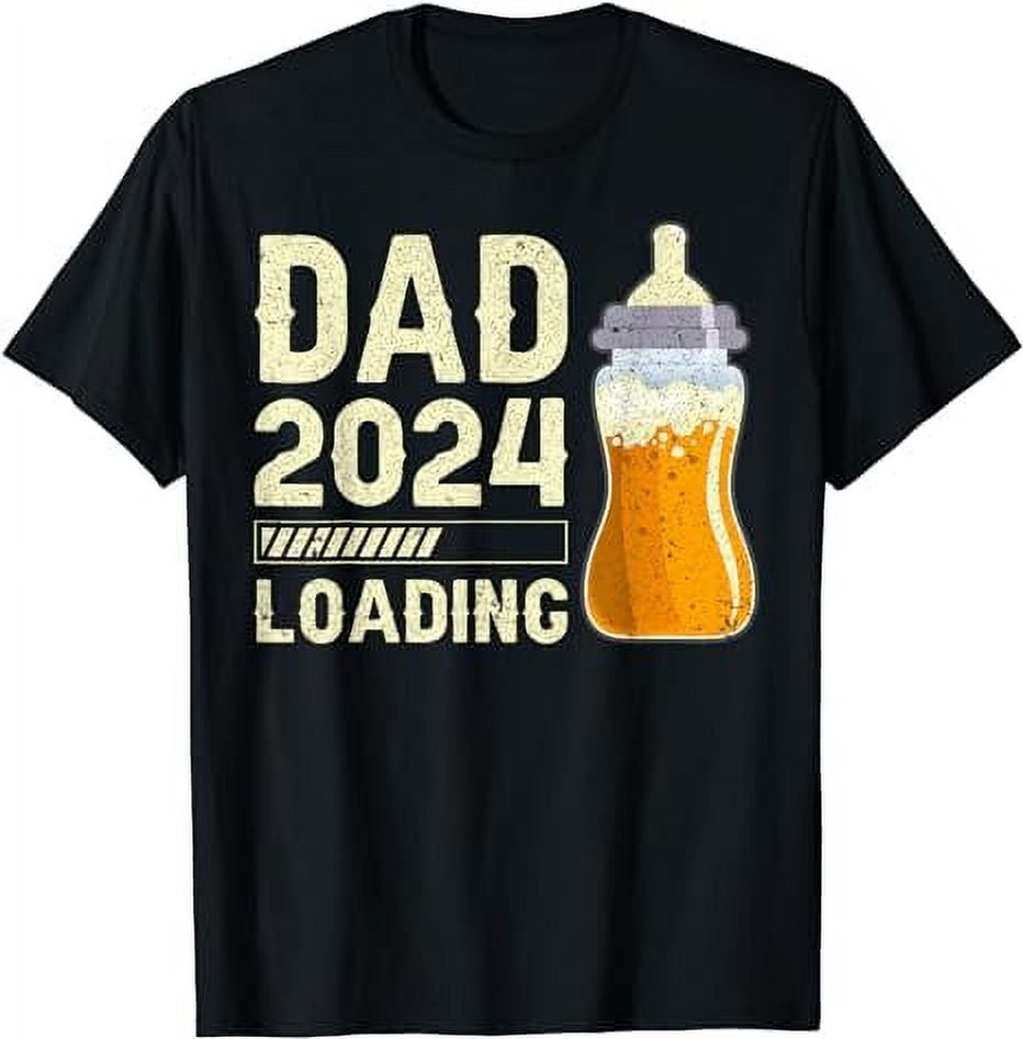 Expecting Dad, New Dad, Dad-to-be, Dad 2024 loading... T-Shirt ...