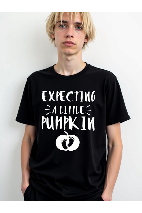 Expecting Little Pumpkin Tee Mens funny t shirts black elegantly funny Wearable year-round Fashion Unisex Shirt Short Sleeve tshirts
