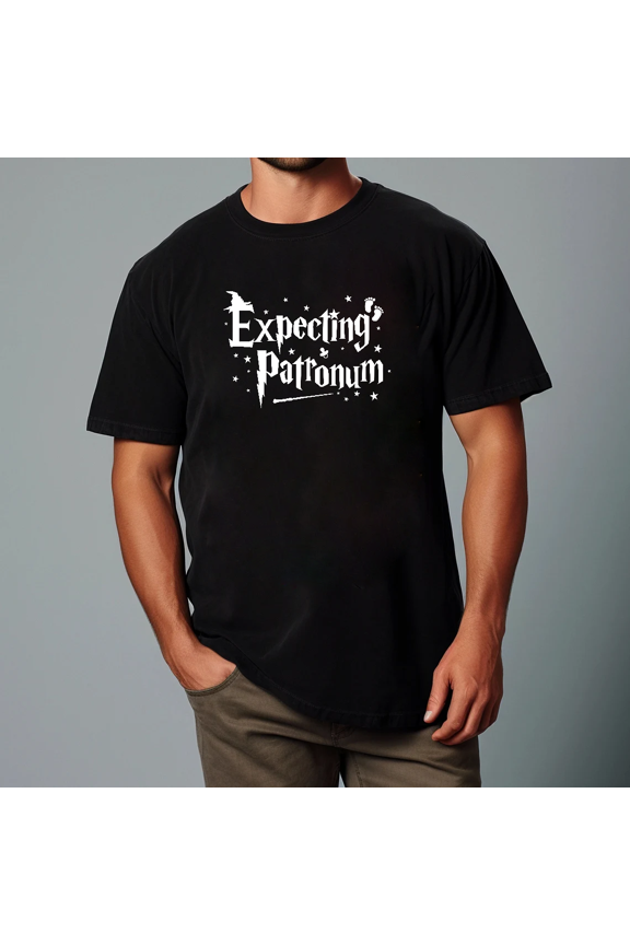 Expecting Patronum Funny Expecto Pregnancy Reveal Fan Gift Unisex T-shirt, for men & women, up to size 5XL