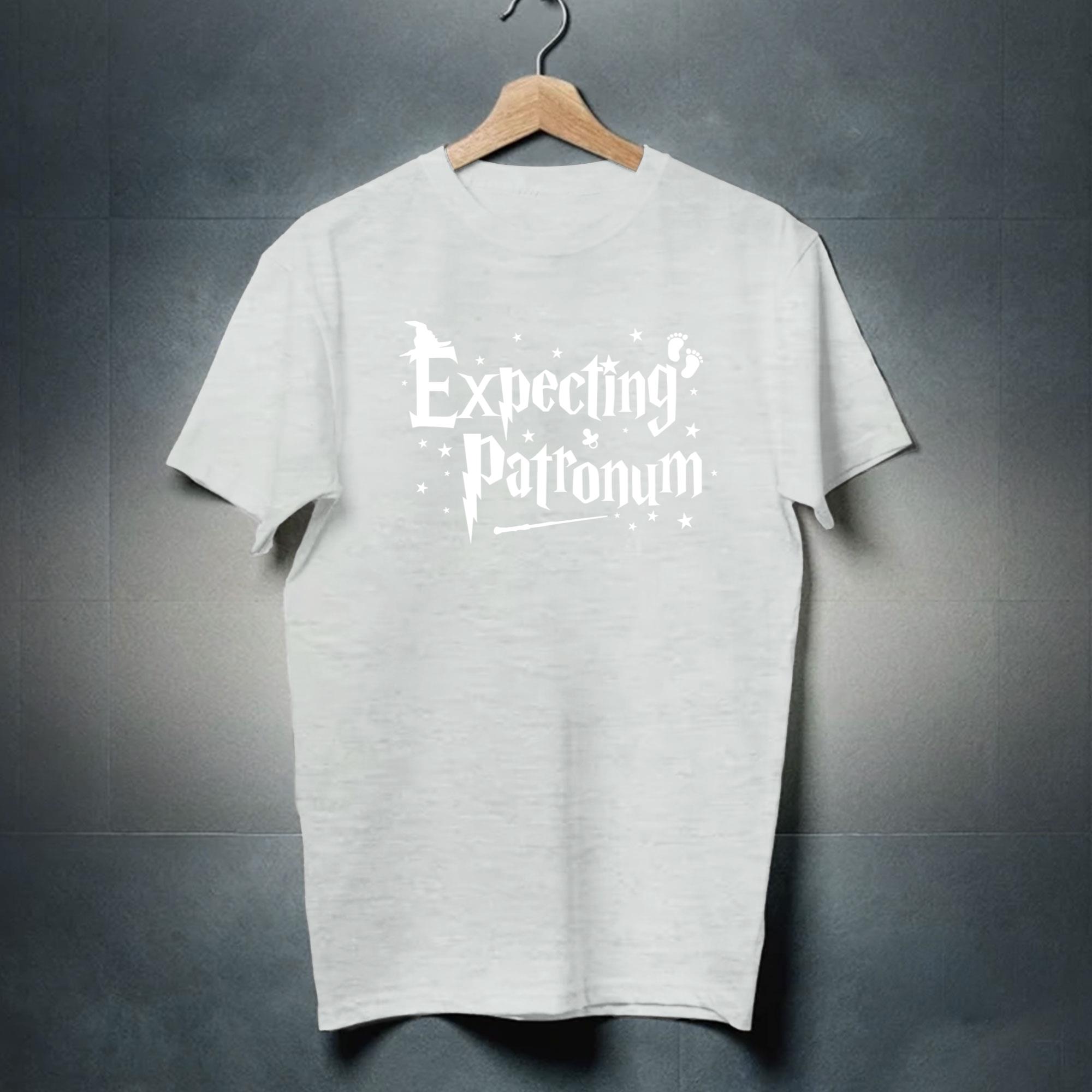 HARRY POTTER T-shirt Unisex Expecto Patronum, Blu Navy, Taglia 128, 100% Cotone, Maniche Corte