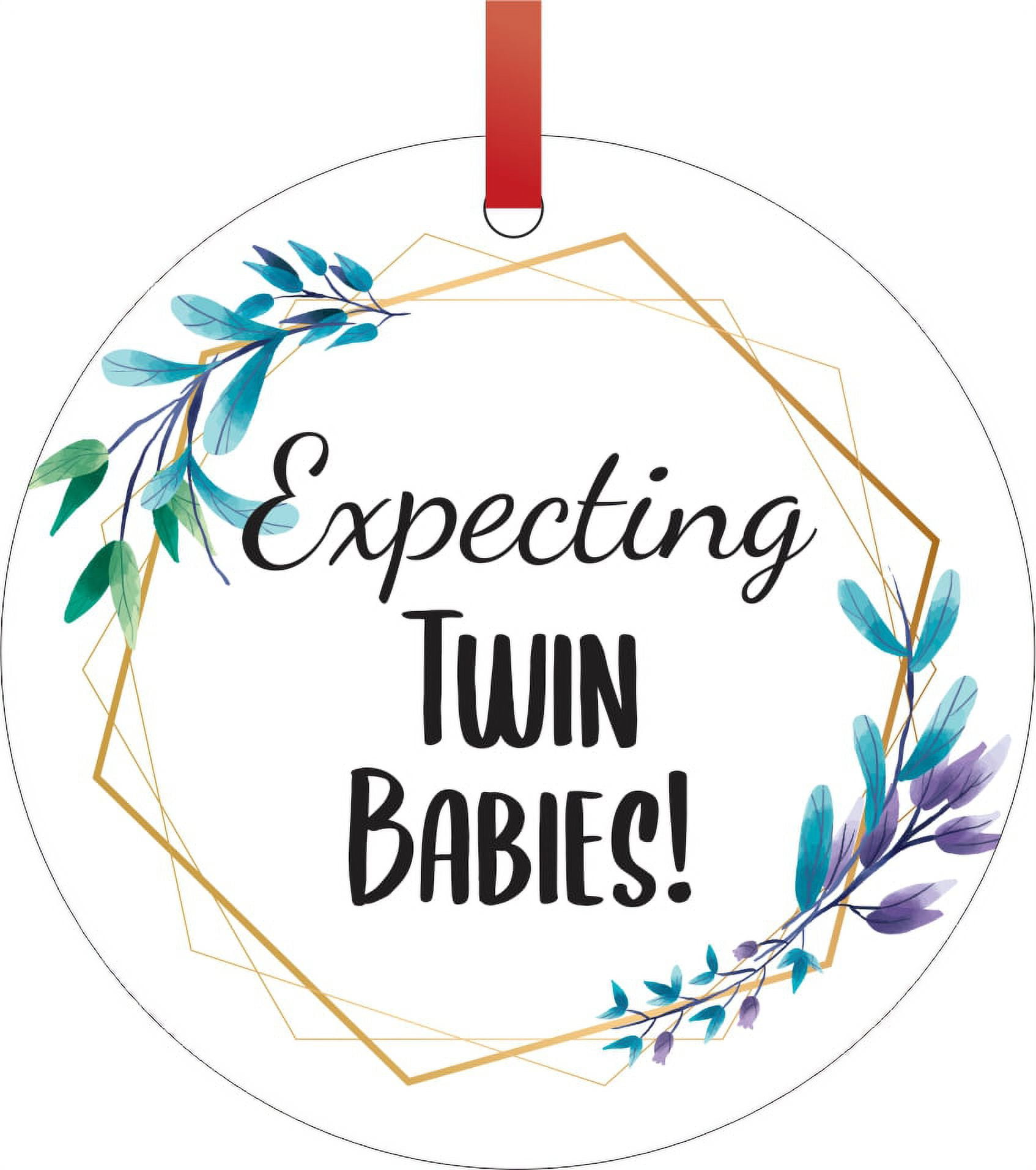 Expecting Twins Ornament Christmas Ornaments Pregnancy