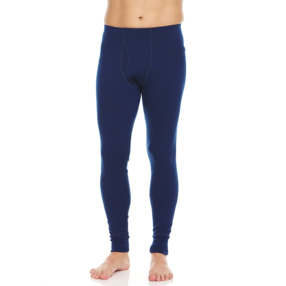 Merino Wool Heavyweight Men's Bottoms - Base Layer Pants - Extreme Cold Weather Gear - Navy - X-Large