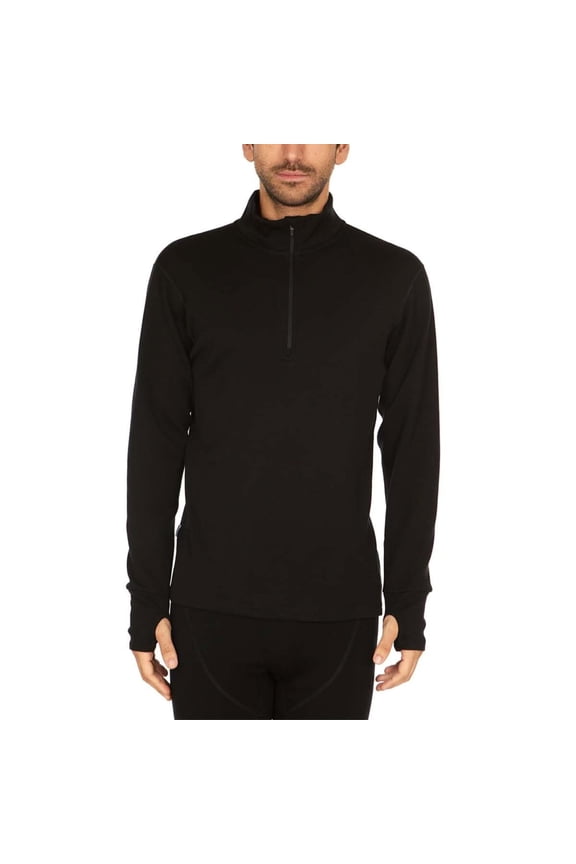 Heavyweight Men's Wool 1/4 Zip - 100% Merino Wool