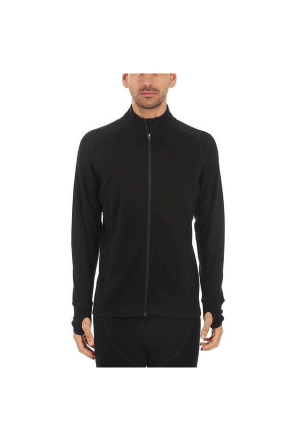 Heavyweight Men's Wool Full Zip Sweater - 100% Merino Wool