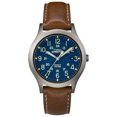 thumbnail image 1 of Expedition Scout 36 Brown/Titanium/Blue Watch, Leather Strap, 1 of 3