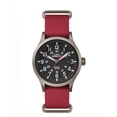 thumbnail image 1 of Expedition Scout Red Slip Thru Strap with Black Dial Watch, 1 of 1