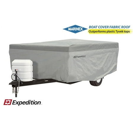 Expedition by Eevelle, EXPU1618, Outdoor Pop Up Camper Vehicle Cover | Fits 16 - 18 Feet | Gray