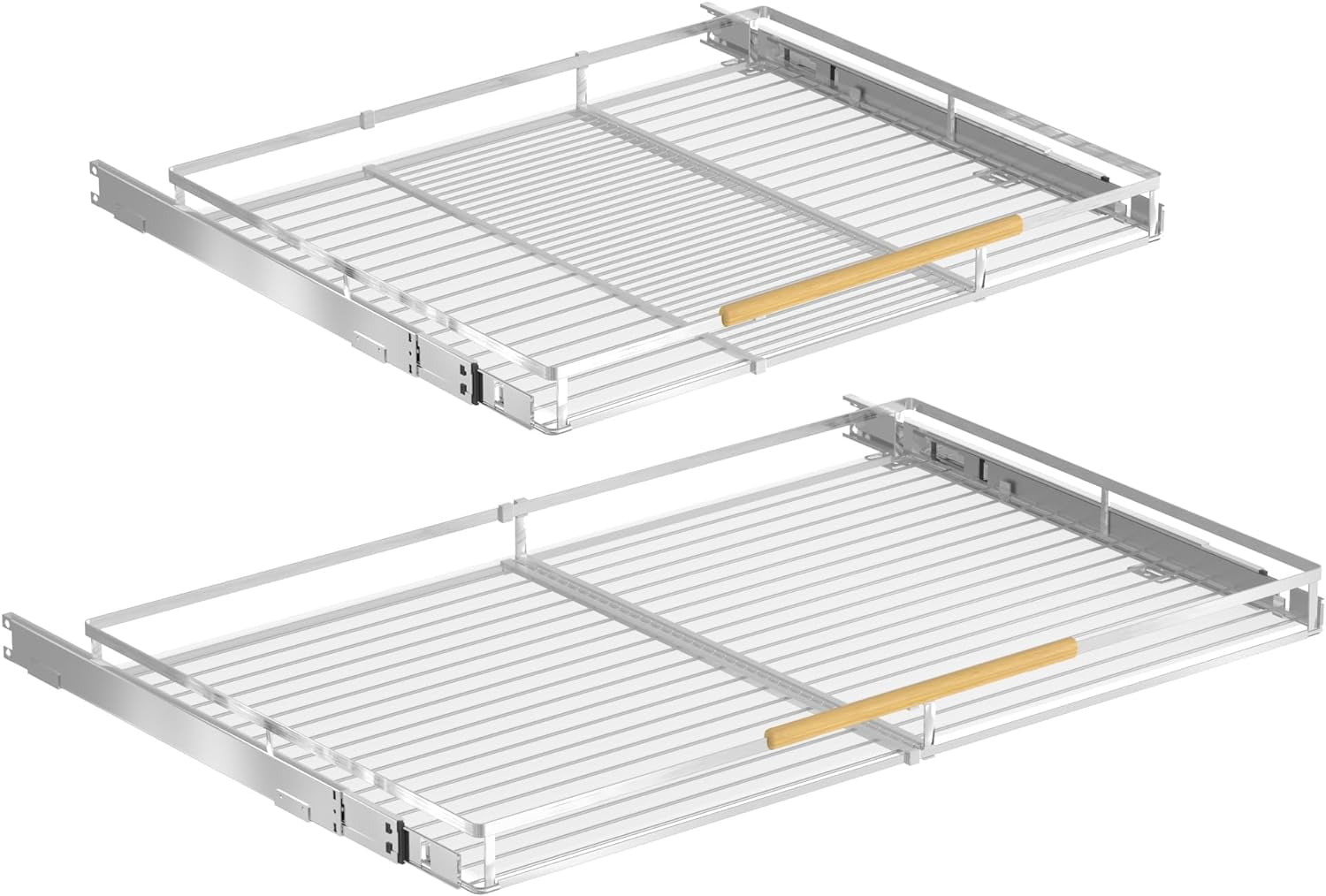 Expendable Pull Out Organizer Sliding Out Kitchen Pantry Shelf