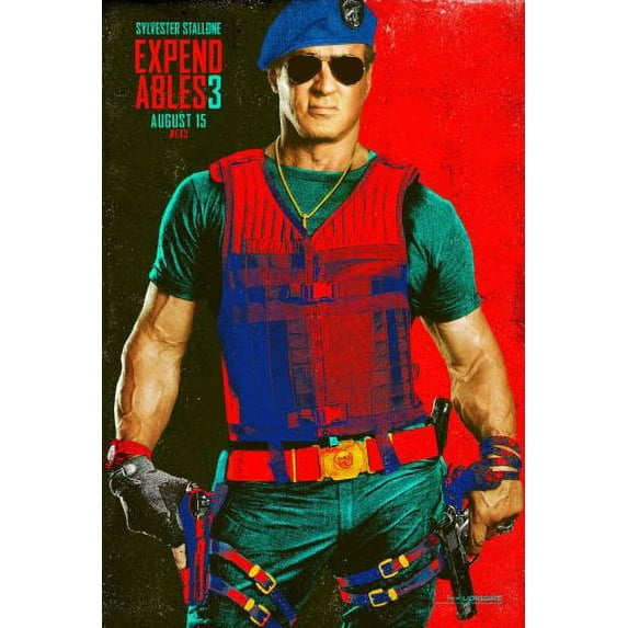 Expendables 3 Movie Poster 24Inx36In Poster 24x36 Multi-Color Square Adults Best Posters