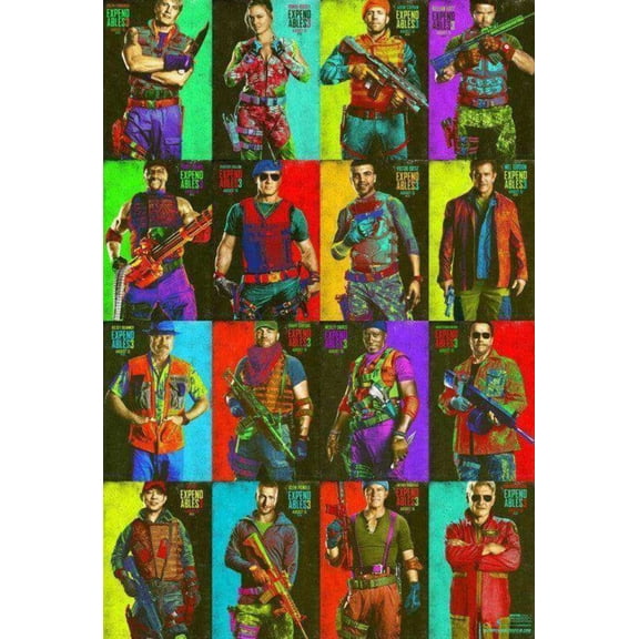 Expendables 3 cast 2014 Comic-Con exclusive 32x48 inch movie poster