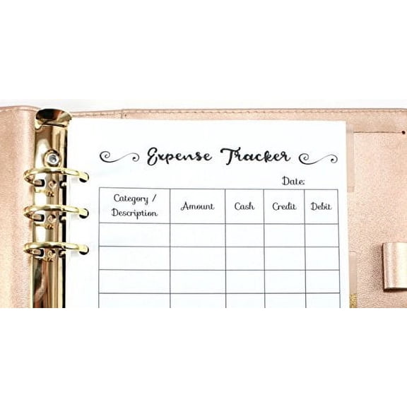 Expense Tracker Inserts for A5 Planners