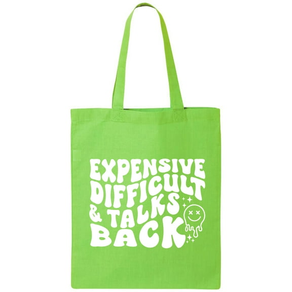 Expensive Difficult & Talks Back Cotton Canvas Tote Bag