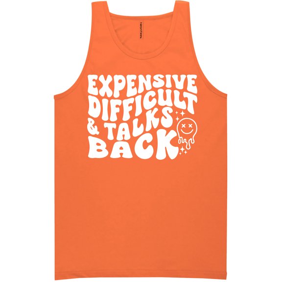 Expensive Difficult & Talks Back Neon Tank Top