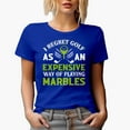 thumbnail image 1 of Expensive Way of Playing Marbles Saying, Golf Player, Golfing or Golfer Themed Merch Gift, Royal Blue T-Shirt, Medium, 1 of 5