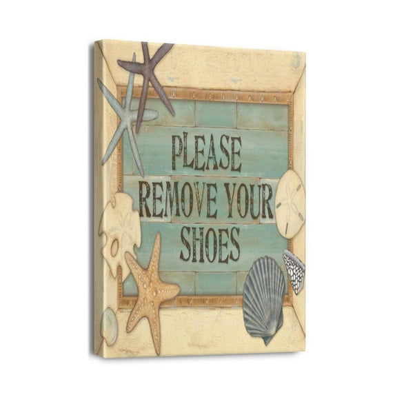 Experience the Beach Daily with Our 12x16inch Wall Art Seashell & Starfish Bathroom Paintings, Blue Ocean Themed Canvas Pictures, Contemporary Nautical Posters & Decorations for Bedrooms