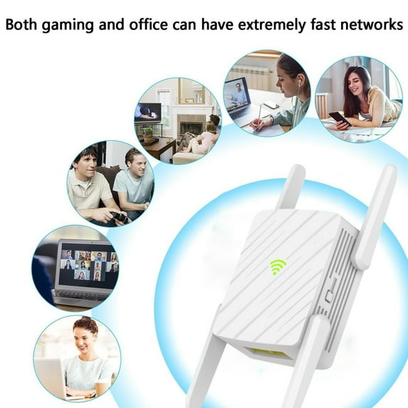 Experience Internet With 1200M Band 5G WiFi Router Repeater Wireless Signal Extender