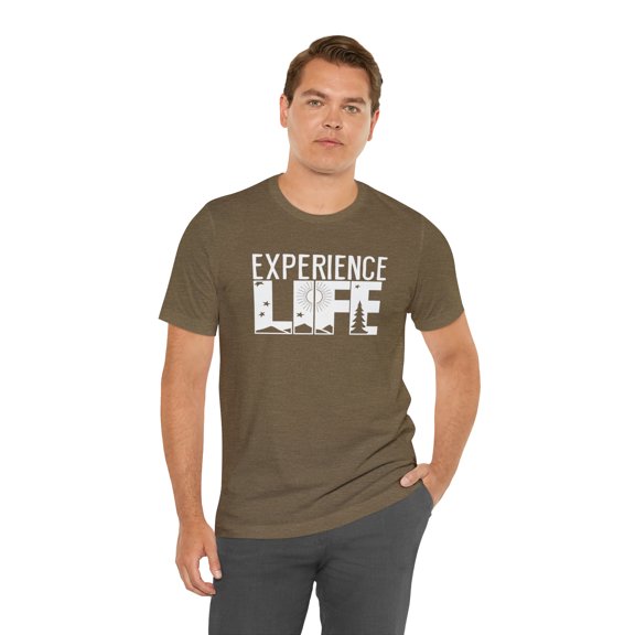 "Experience Life" Graphic Short Sleeve Tee Shirt