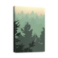 thumbnail image 1 of Experience Serenity 12x16 Inch Abstract Mountain Forest Print - Framed Canvas Art Ideal for Modern Decor, 1 of 7