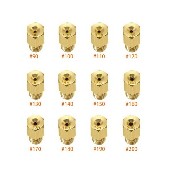 Experience Smooth and Powerful Ride with 12pcs/Set Carburetor Main Jet Kit for Mikuni VM TM Carb #90 #200 Jets