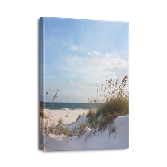 Experience Summer Vibes with Our Ocean Waves Canvas Wall Art 12X16inch Beach Seascape Painting Perfect to Transform Your Living Room or Home Office Wall Décor.