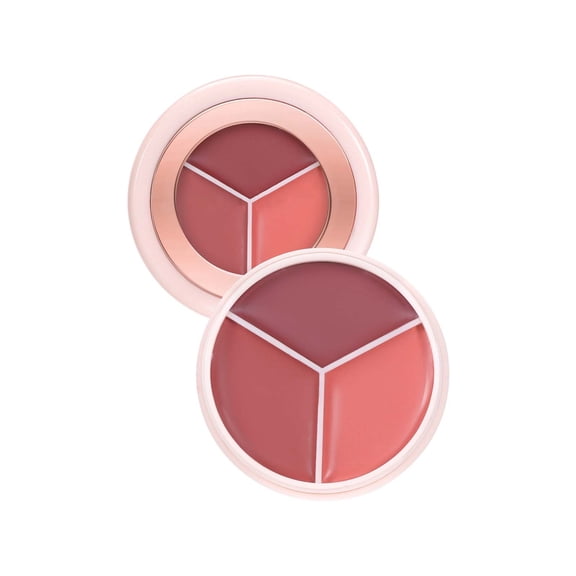 Experience The Makeup Effect Three-color Blush Matte Waterproof Blush Cream Carmine Blush Makes It For You To Create A Natural And Good Look.
