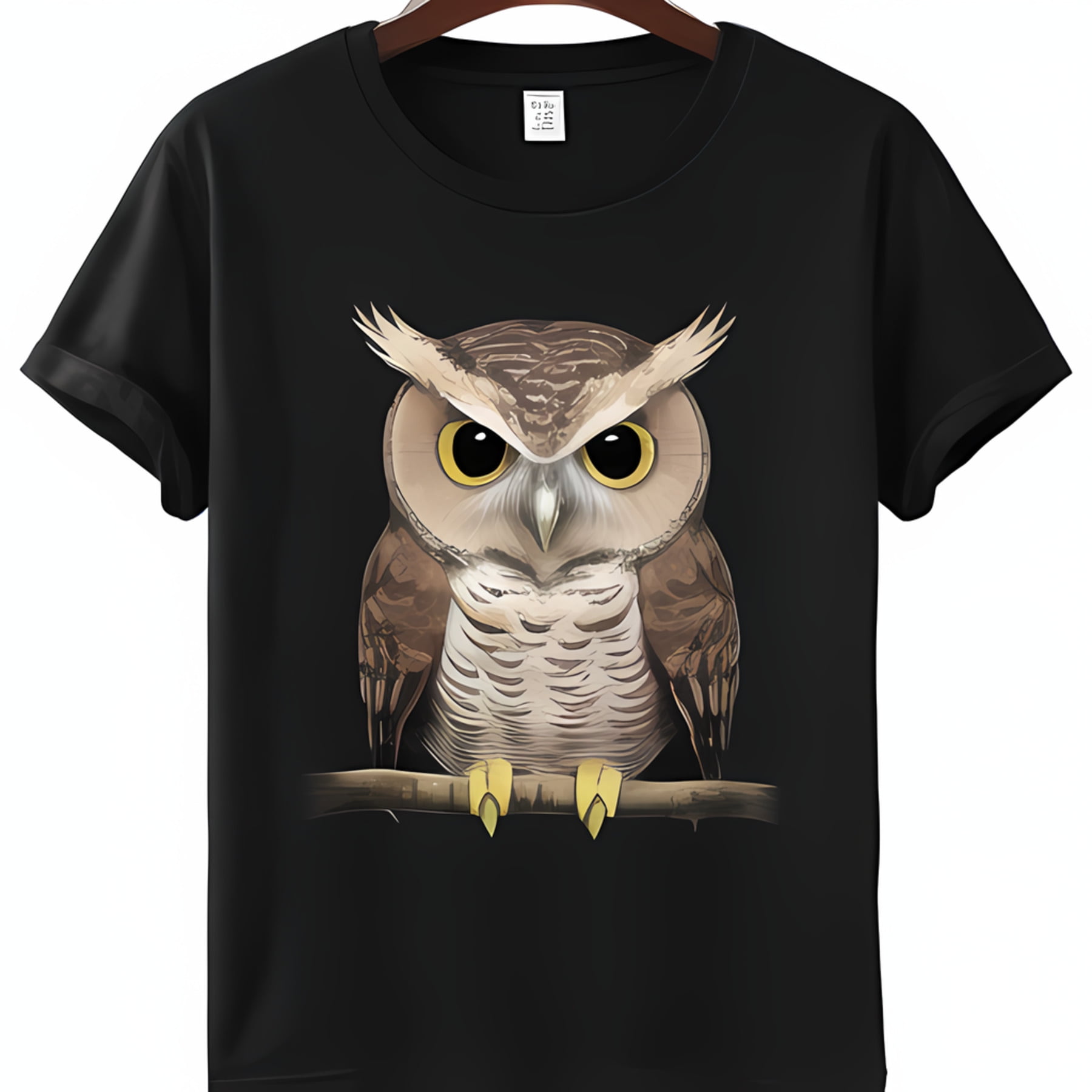 Experience Tranquility with our Black TShirt featuring a Stunning