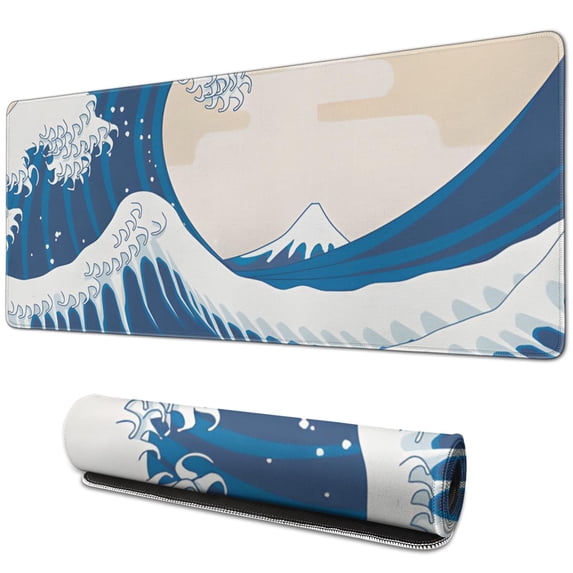 "Experience Ultimate Comfort with Extra Large Topographic Desk Mouse Pad - Non-Slip Rubber Base, Enhances Style - Great Desk Decor Accessory"