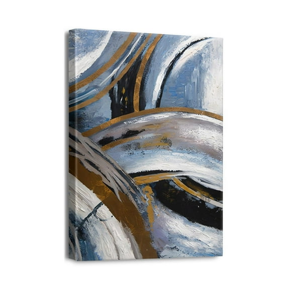 Experience Vibrant Art Abstract Canvas Wall Décor for Modern Bedroom, Bathroom, Living Room (12X16inch)