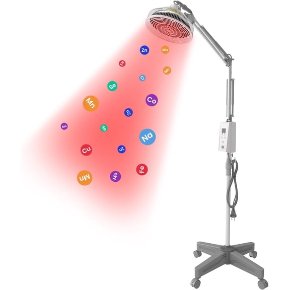 Experience deep, penetrating warmth with our professional-grade Mineral Heat Lamp. Unlike simple heat lamps, this device utilizes a proprietary mineral-coated plate. When heated, this plate radiates