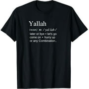 Experience the Delight of Yallah: Embrace Laughter with this Lebanese-inspired T-shirt