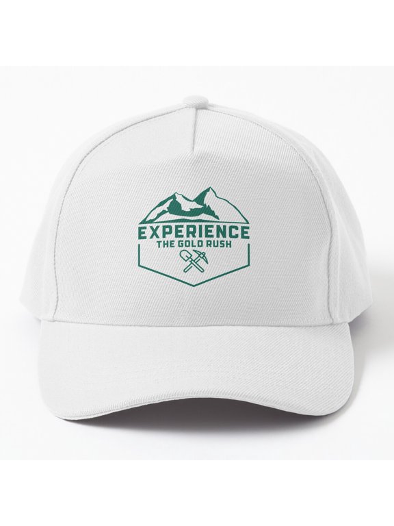 Experience the Gold Rush Baseball Hat, Historic Adventure Statement Graphic Design, Classic Cap