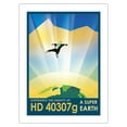 thumbnail image 1 of Experience the Gravity of HD 40307g - A Super Earth - NASA Exoplanet Travel Poster - Bamboo Fine Art 290gsm Paper (Unframed) 12x16in, 1 of 4