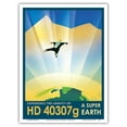 thumbnail image 1 of Experience the Gravity of HD 40307g - A Super Earth - NASA Exoplanet Travel Poster - Master Art Print (Unframed) 9in x 12in, 1 of 4