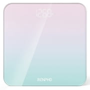 Experience the Stunning Gradient Pink-Green RENPHO Digital Body Weight Scale, Precise & Stylish