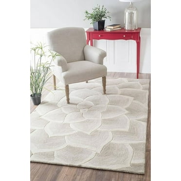Premium Hand Tufted Rug with Cubic pattern made with 100% New Zealand ...