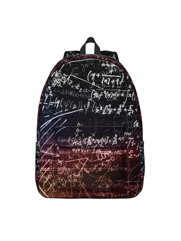 Experiment Backpack for Biology Students, Scientific Formula Laboratory Design, Science Classroom School Bag, Science Rules Daypack