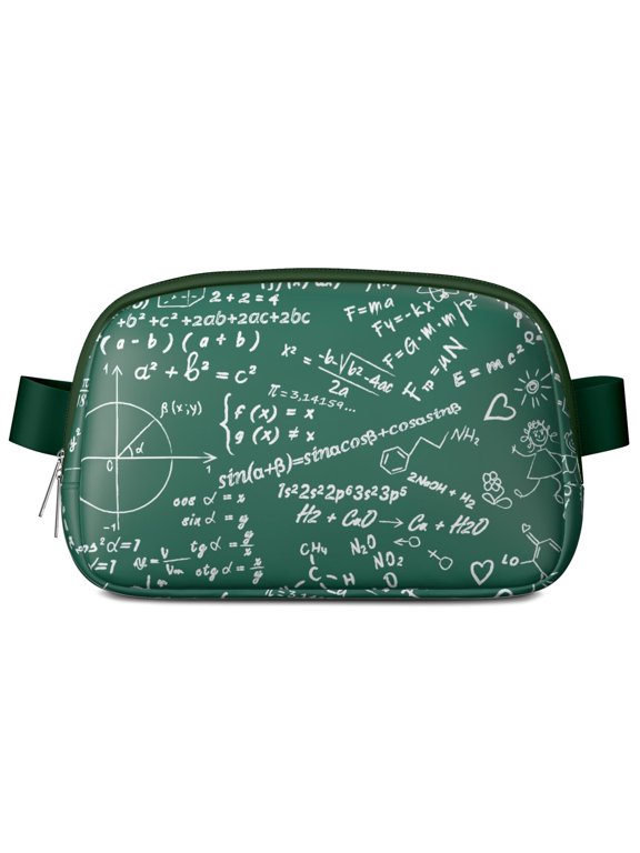 Experiment Fanny Pack – Science Classroom Ready Belt Bag with Formula & Lab Print, Perfect for Biology Fans