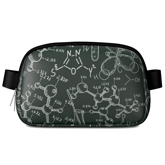 Experiment Fanny Pack – Science Classroom Ready Belt Bag with Formula & Lab Print, Perfect for Biology Fans