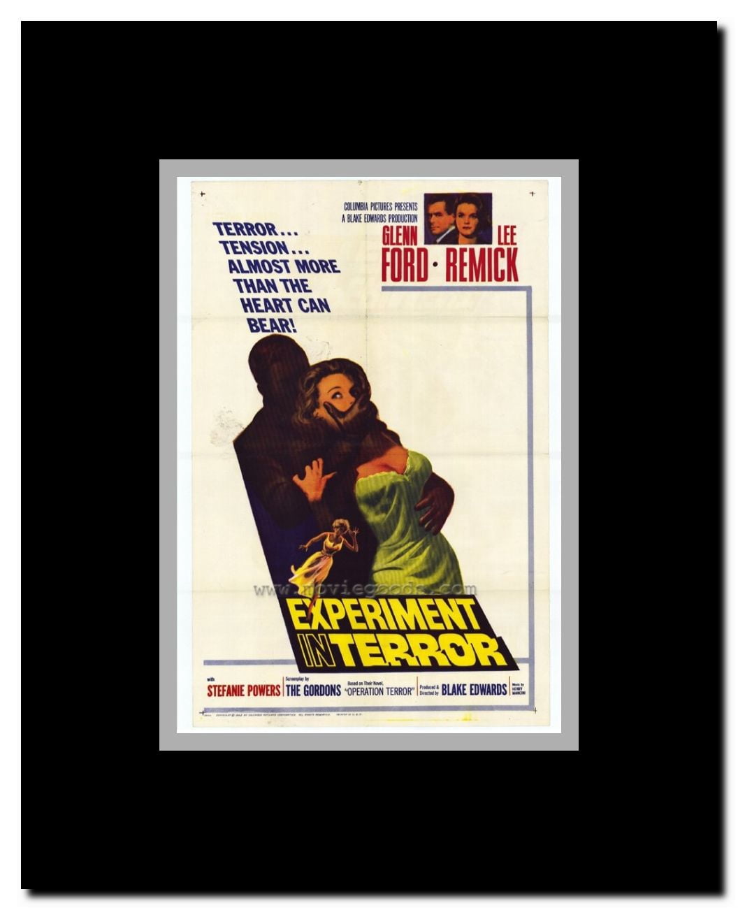 Experiment in Terror Framed Movie Poster
