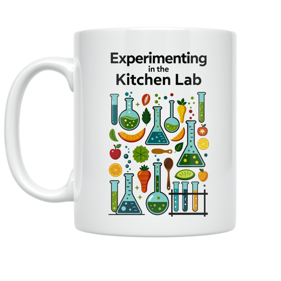 Experimenting in the Kitchen Lab - Culinary Science Enthusiast - 11 oz Ceramic Coffee Mug