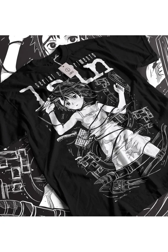 Experiments Lain Anime T-Shirt: Funny Otaku Unisex