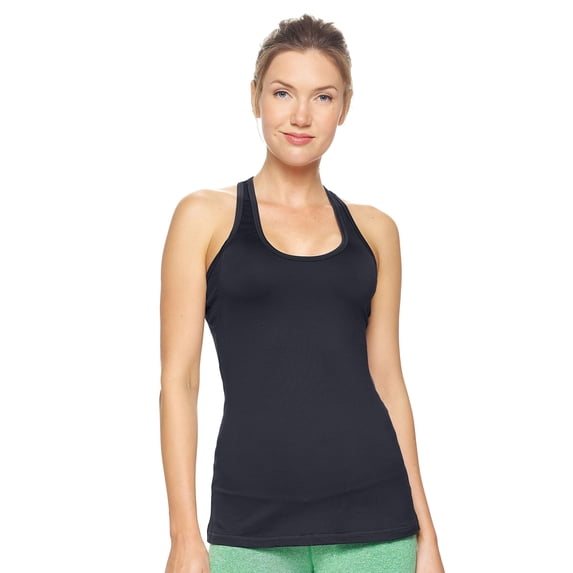 Expert Brand Women's Airstretch™ Athletic Racerback Tank Top, Black, XS