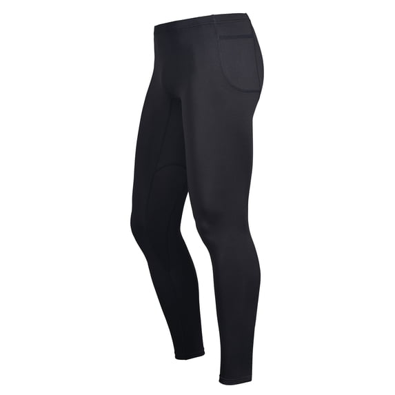 Expert Brand Men's Airstretch Running Compression Pants, Black, Medium