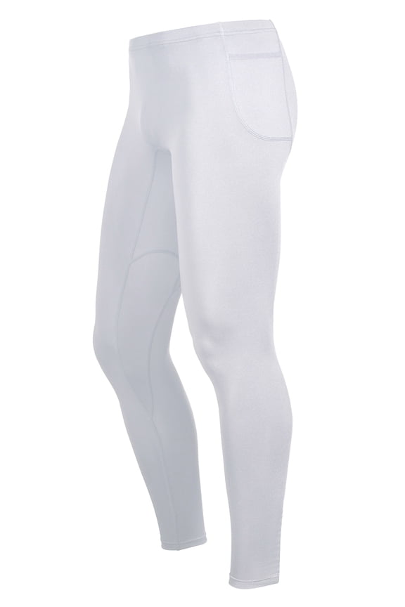 Men's Airstretch Running Compression Pants, White, 3XL