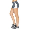 thumbnail image 1 of Expert Brand Women's Athletic Performance Sonic Shorts, Graphite/White, Small, 1 of 5