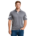 thumbnail image 1 of Expert Brand Men's DriMax™ Athletic Golf Dry Fit Polo, Steel, Large, 1 of 7