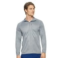 thumbnail image 1 of Expert Brand Men's Drimax Dri Fit Athletic Half Zipper Training Jacket, Heather Charcoal, XS, 1 of 5